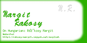 margit rakosy business card